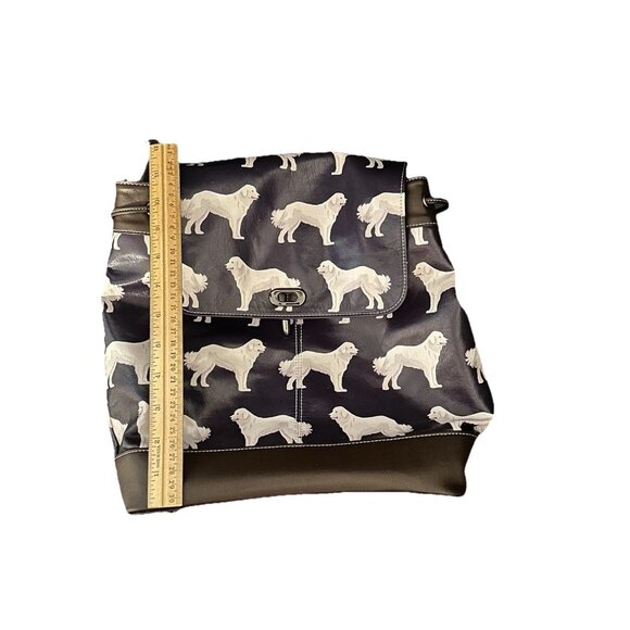 Great Pyrenees Dark Blue Large Backpack Dog Print Multi-functional Waterproof - Picture 11 of 13